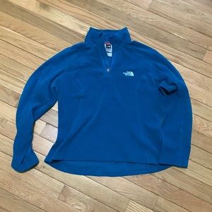 North Face 1/4 zip fleece top women's small